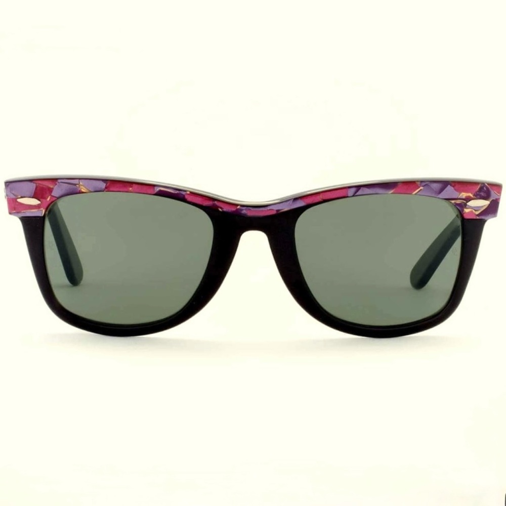 RAY BAN Wayfarer B&L “Street Neat” Mosaic Sunglasses - Original 80s - RARE